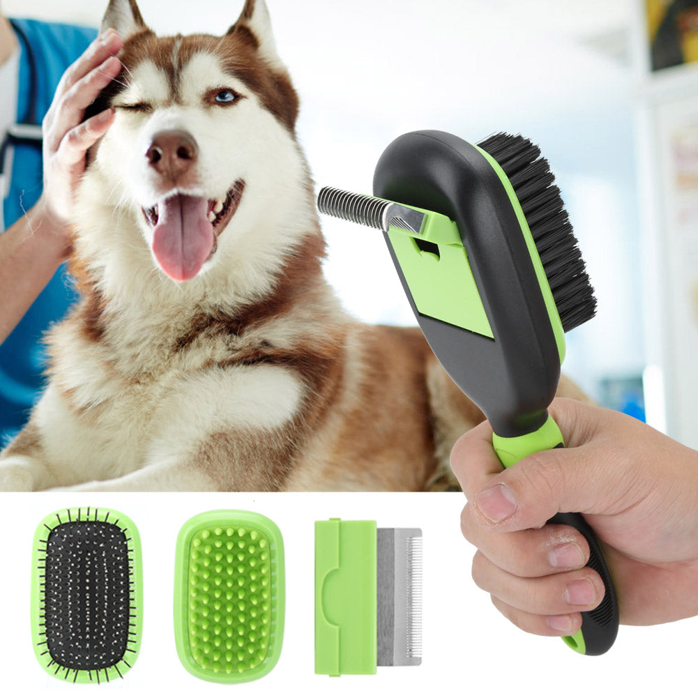 5-in-1 Pet Cleaning and Grooming Comb Set – Keep Your Pet's Coat Pristine!