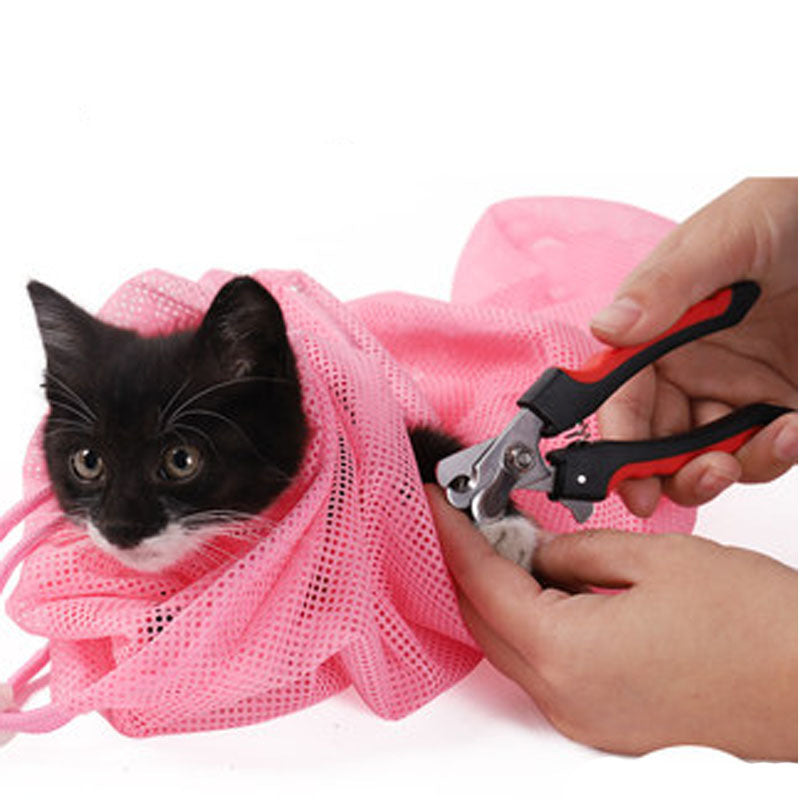 Mesh Cat Bathing Bag - Stress-Free Grooming and Washing for Cats