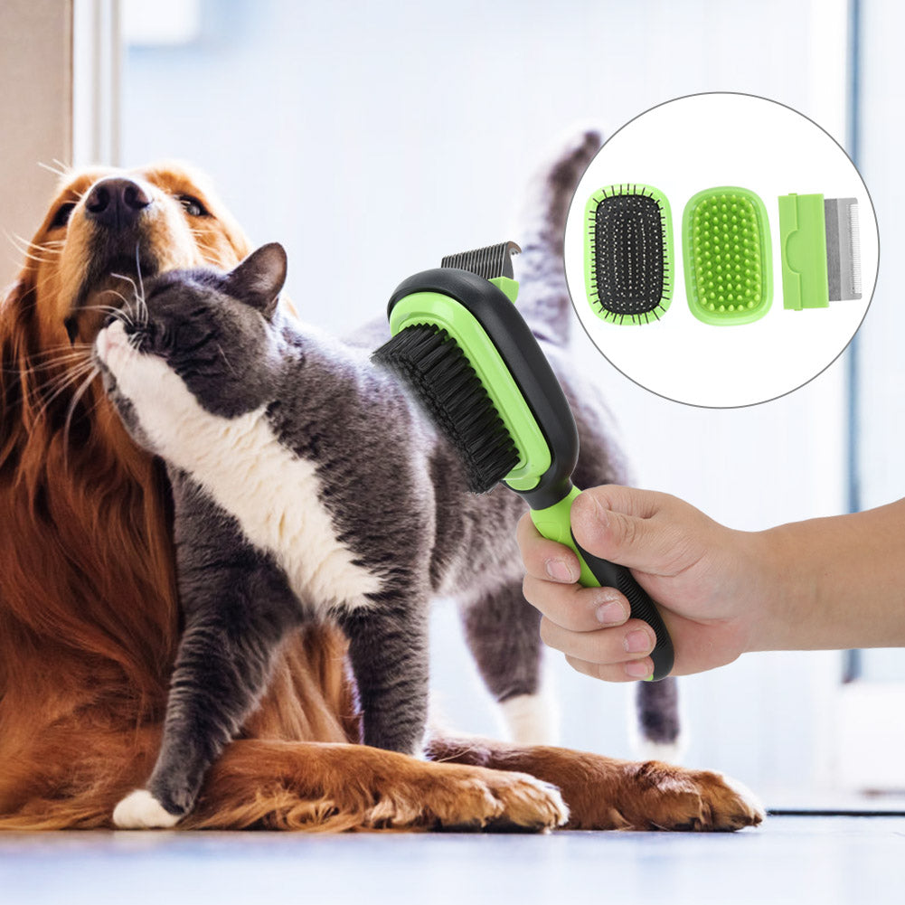 5-in-1 Pet Cleaning and Grooming Comb Set – Keep Your Pet's Coat Pristine!