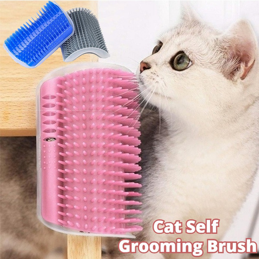 Cat Self-Grooming Brush - Pet Wall Rubbing Device for Natural Coat Care