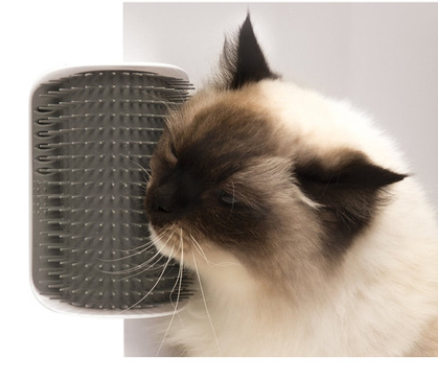 Cat Self-Grooming Brush - Pet Wall Rubbing Device for Natural Coat Care
