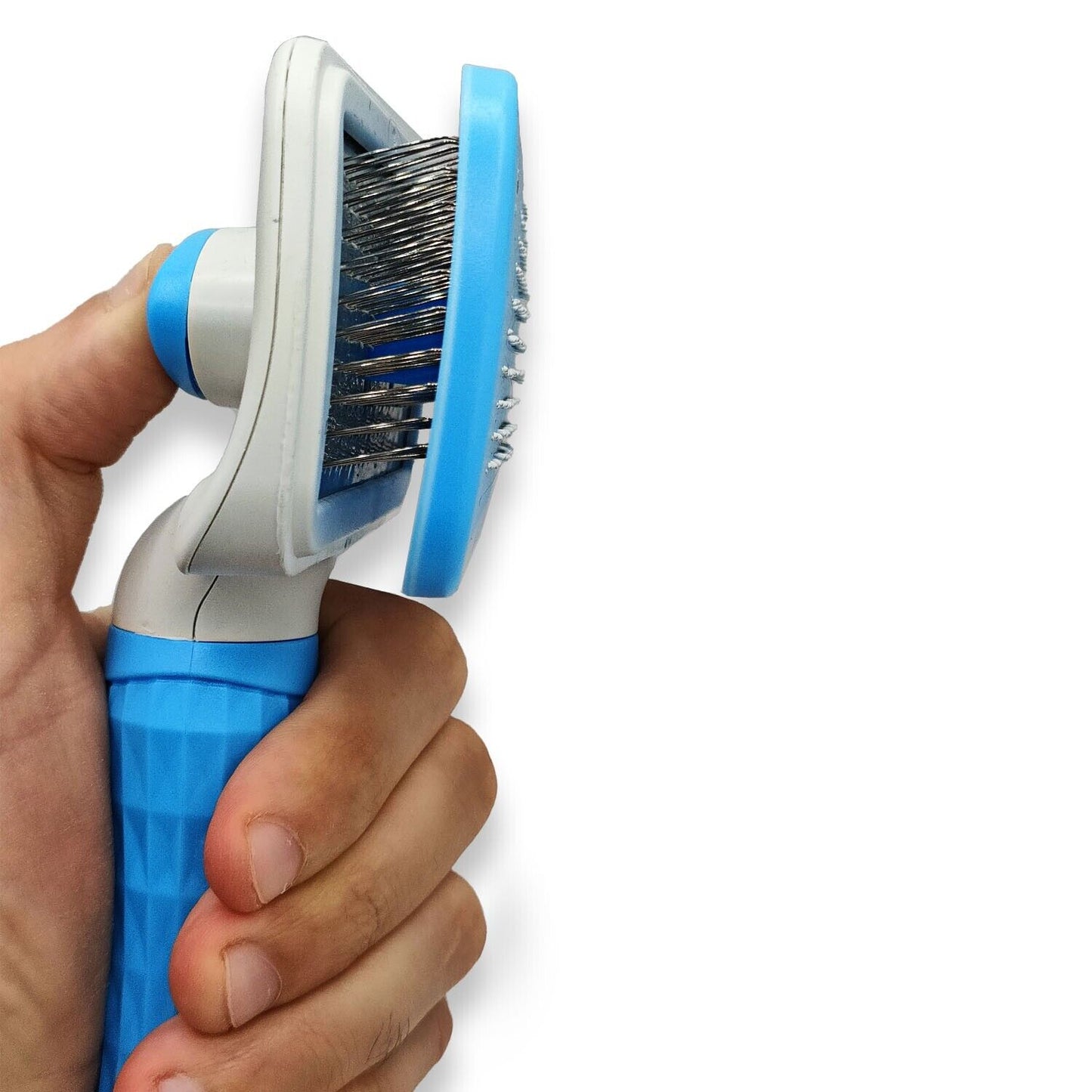 Handle Shedding Pet Hair Brush - Effortless Grooming and Self-Cleaning Tool for Dogs and Cats