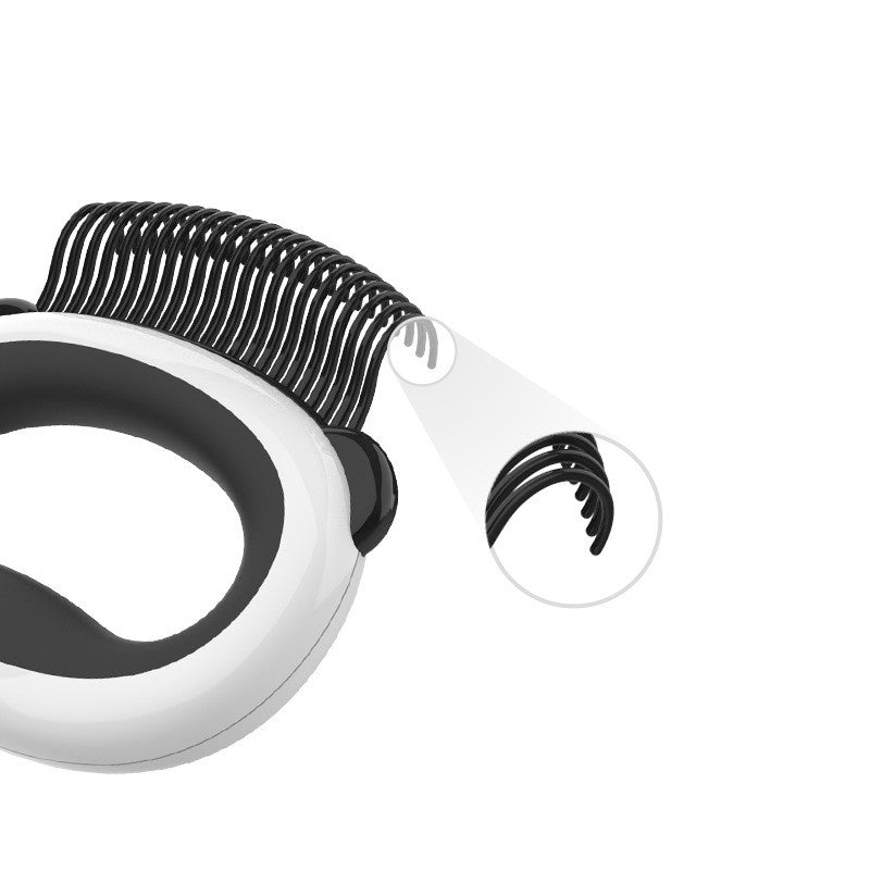 Panda Model Pet Grooming Cat Comb & Bathing Brush Set - Complete Grooming Solution